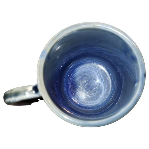 MCM Irish Wade Porcelain Jaunting Car Mug Cup Blue Mid Century - Picture 4 of 4